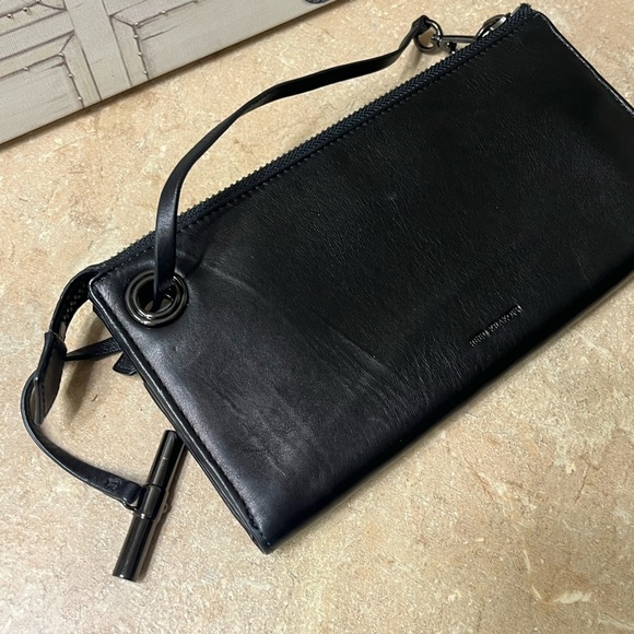Reed Krakoff Leather Wristlet/Purse, Deep Blue&Black Color - Picture 13 of 16